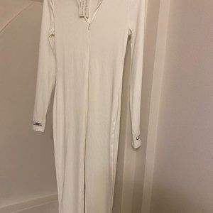 Glammaker Lucky Label White JumpSuit